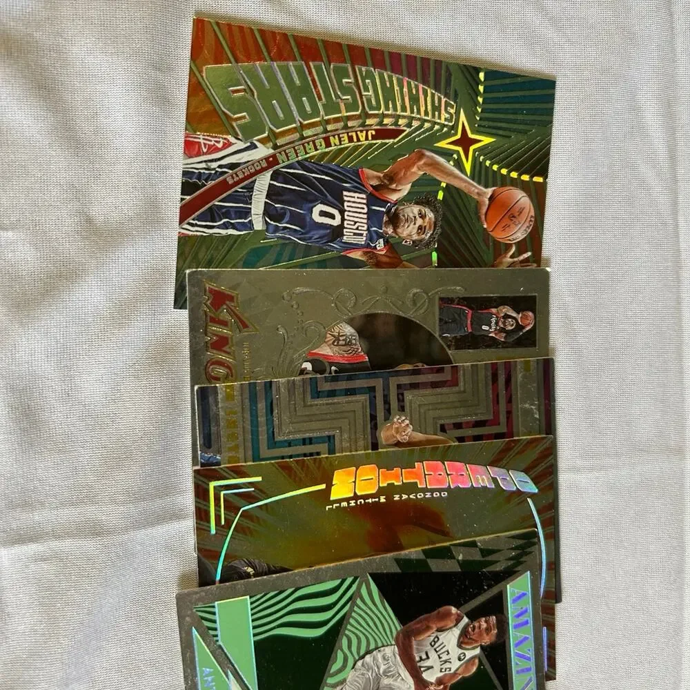 200 2021 panini illusions basketball cards with emeralds, rookies hall of famers